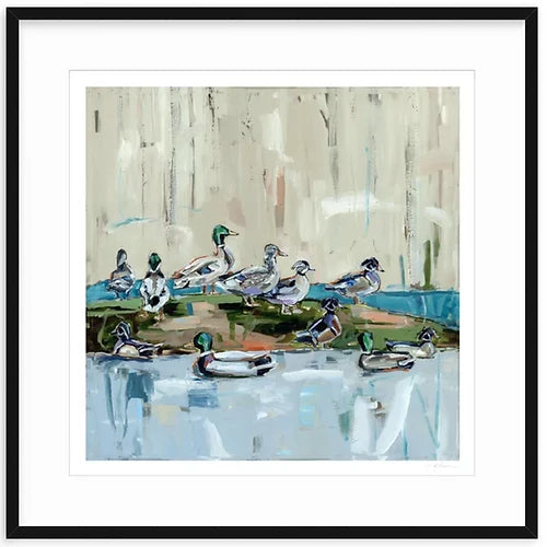 Mound Party Ducks Fine Art Print