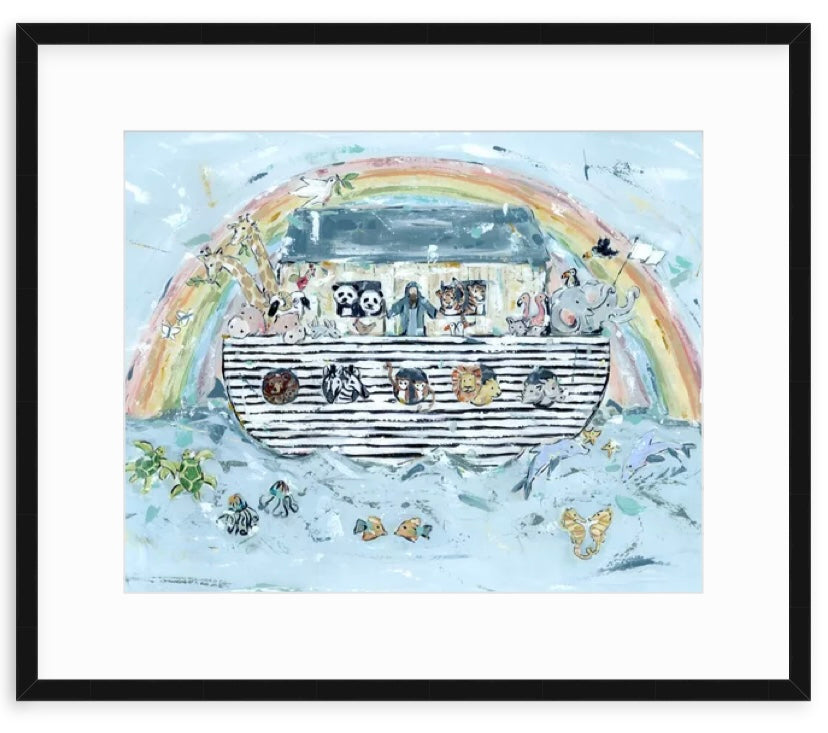 Noah's ark I Nursery Fine Art Print