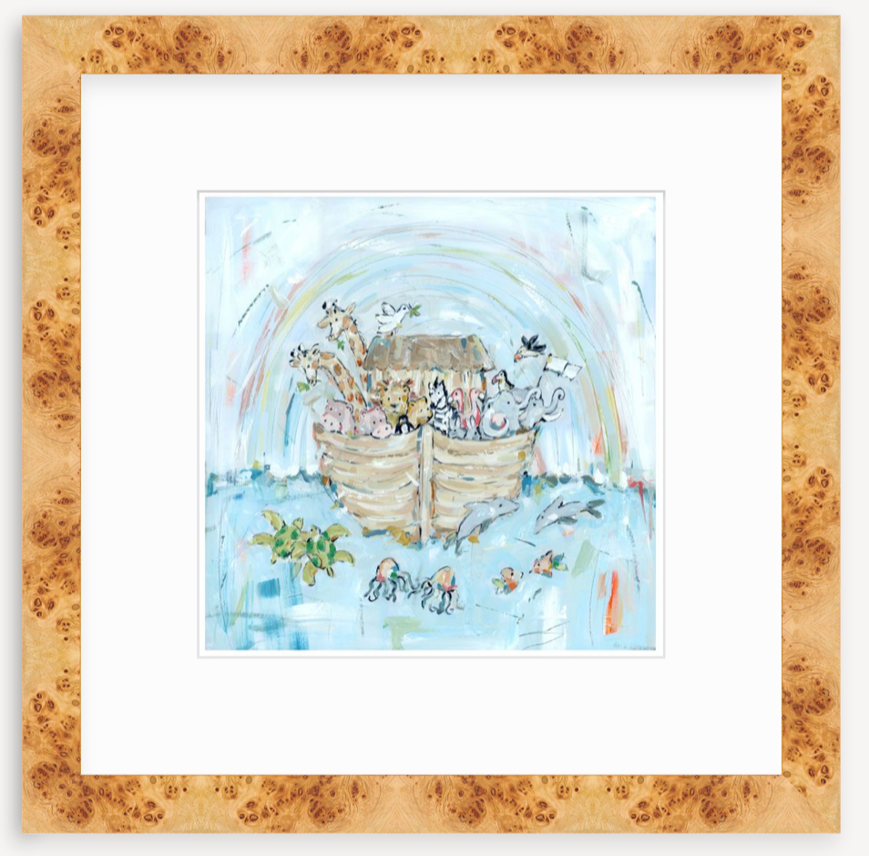Noah's ark III Nursery Fine Art Print