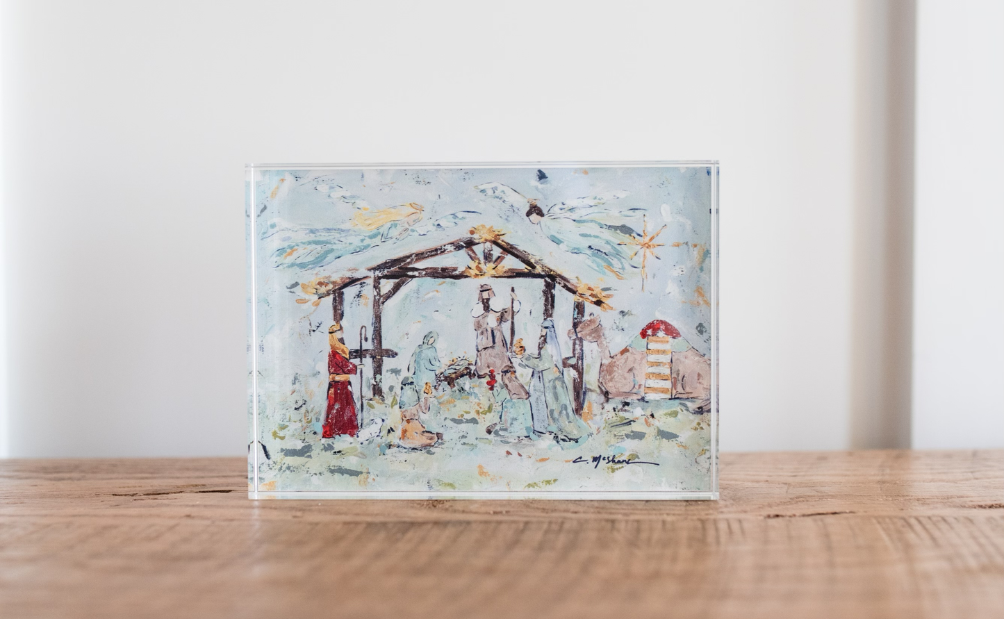 Nativity Acrylic Tabletop Art | Christmas Nativity Display