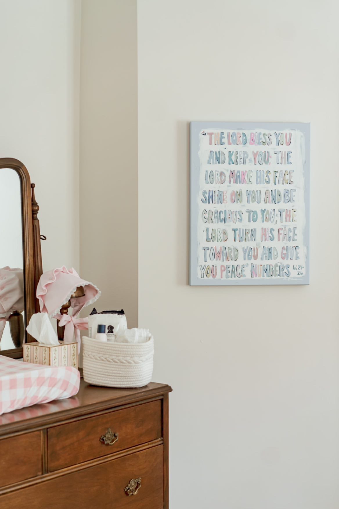 Numbers 6:24-26 on canvas