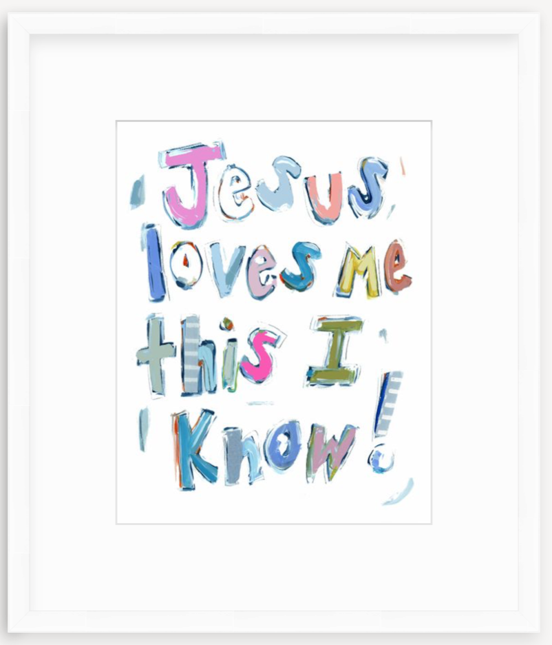 Jesus Loves Me Fine Art Print