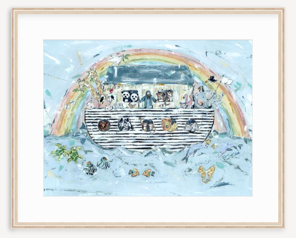 Noah's ark I Nursery Fine Art Print