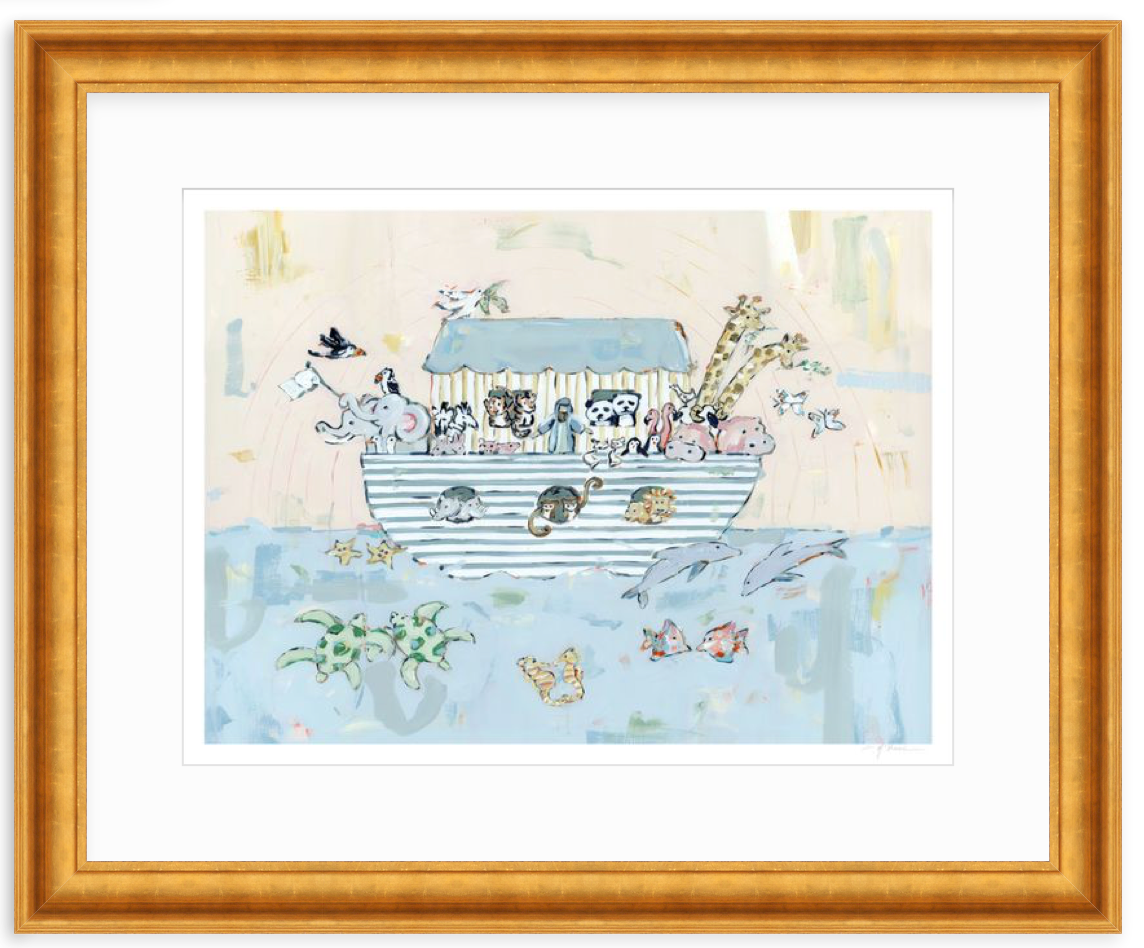 Noah's ark V Nursery Fine Art Print
