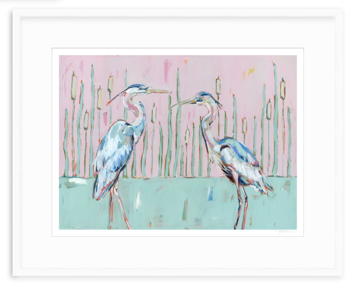 Follow Your Path Blue Herons Fine Art Print