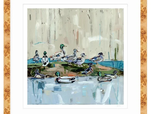 Mound Party Ducks Fine Art Print