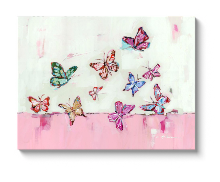 "Butterfly Wishes" on canvas