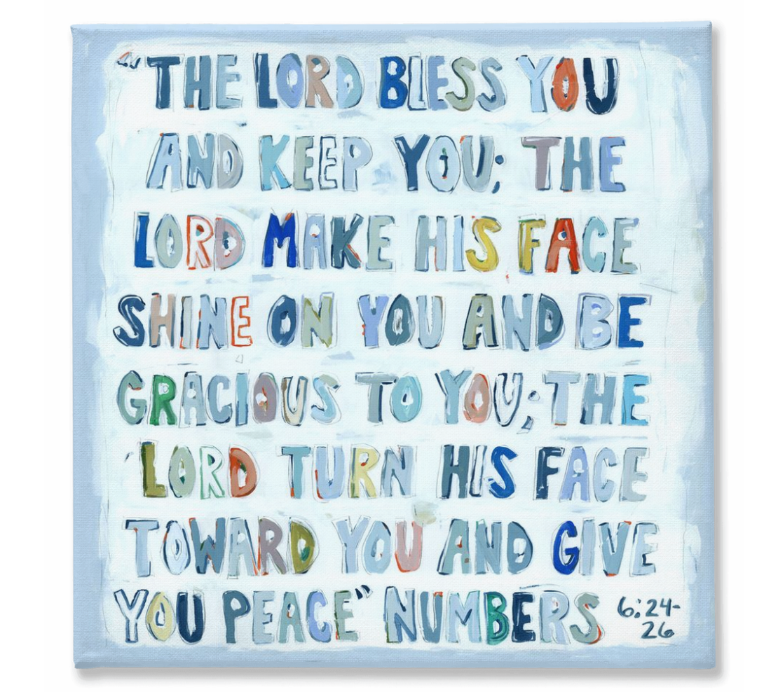 Numbers 6:24-26 on canvas