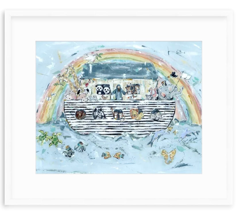 Noah's ark I Nursery Fine Art Print