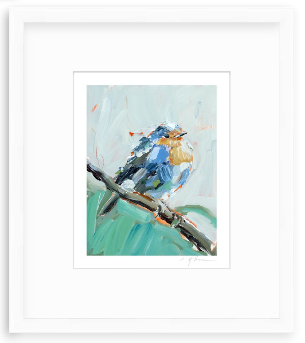 Bluebird of Happiness Fine Art Print