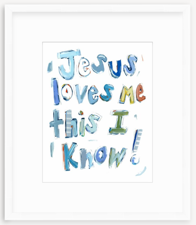 Jesus Loves Me Fine Art Print