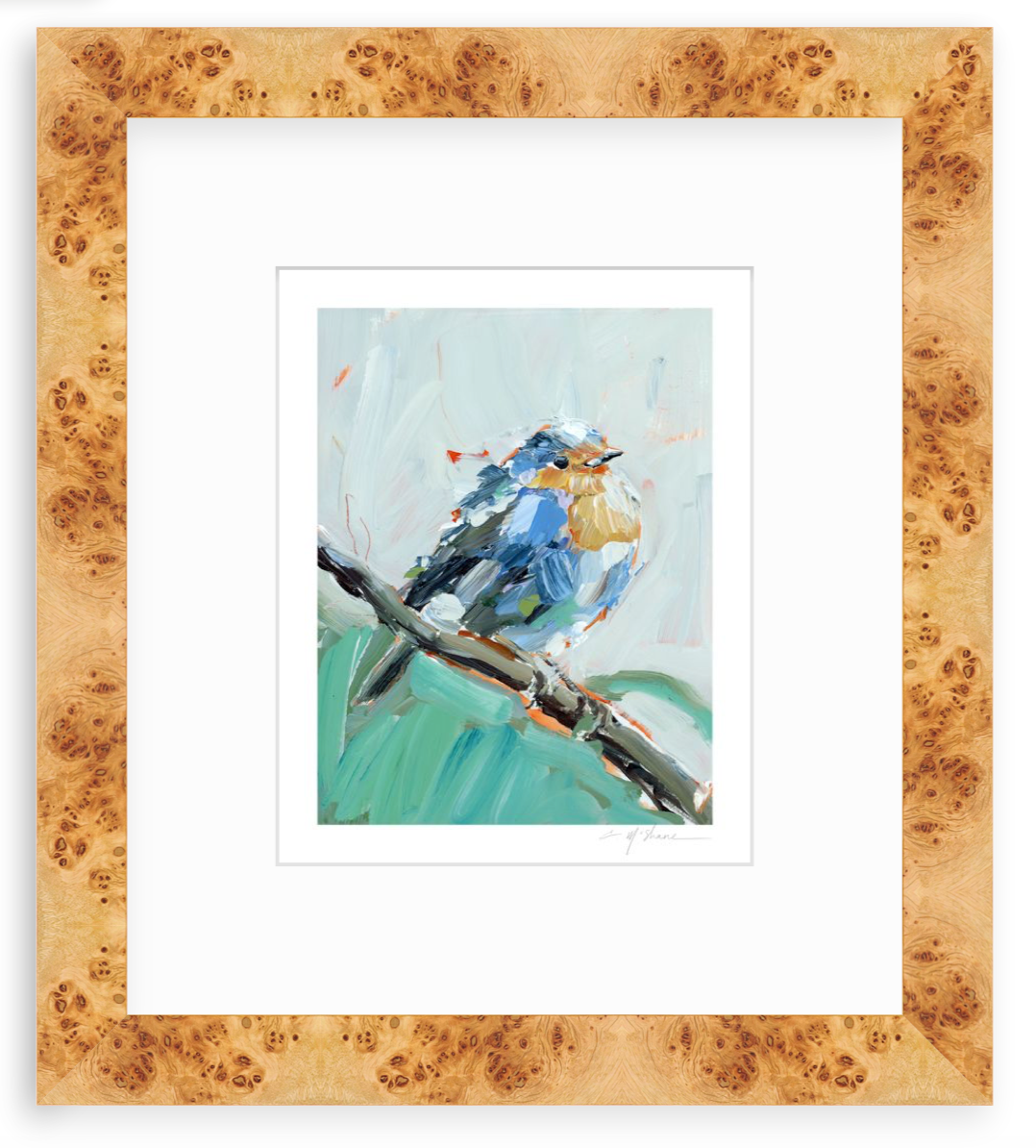 Bluebird of Happiness Fine Art Print