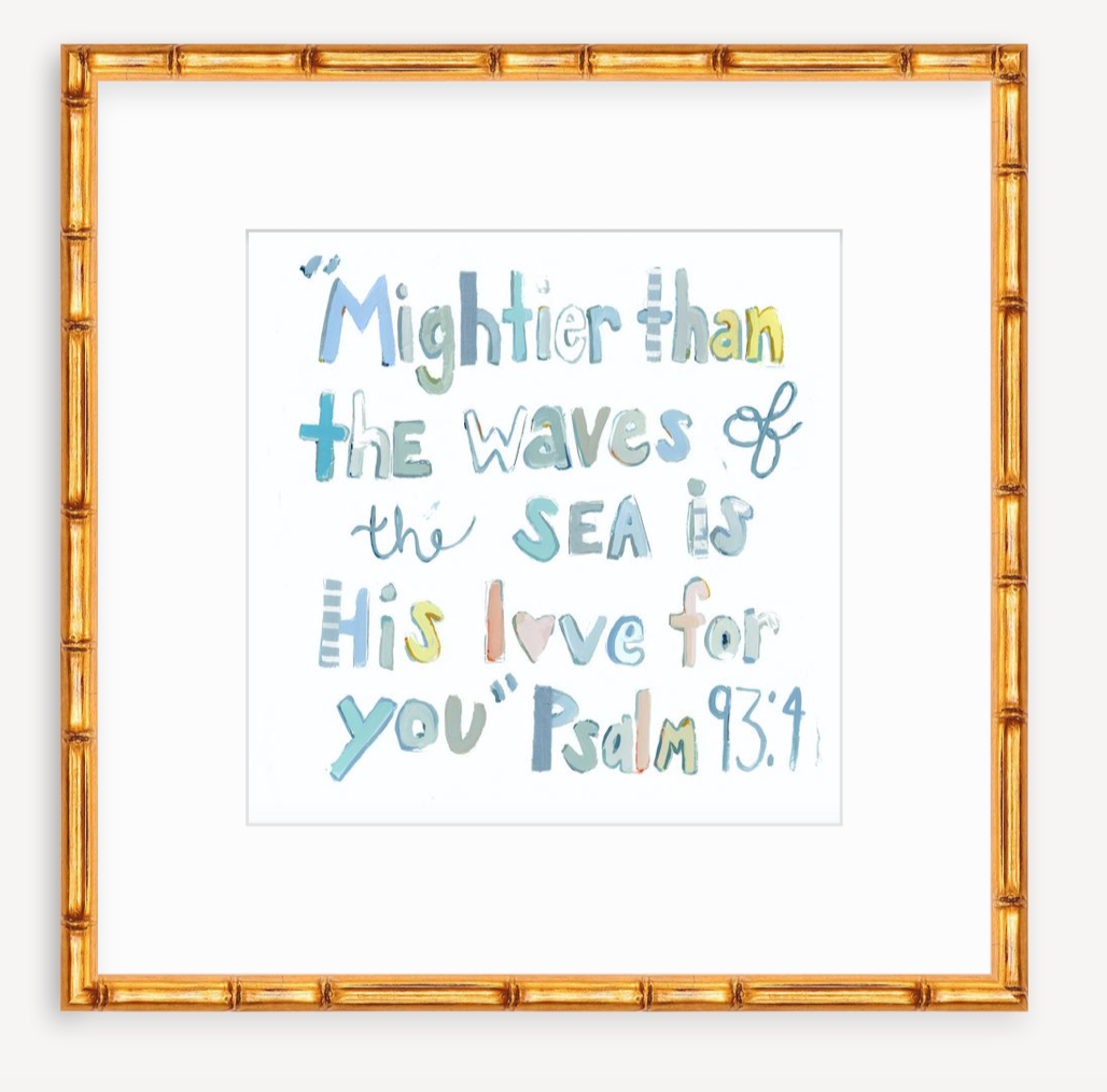 Psalm 93:4 Bible Verse Fine Art Print