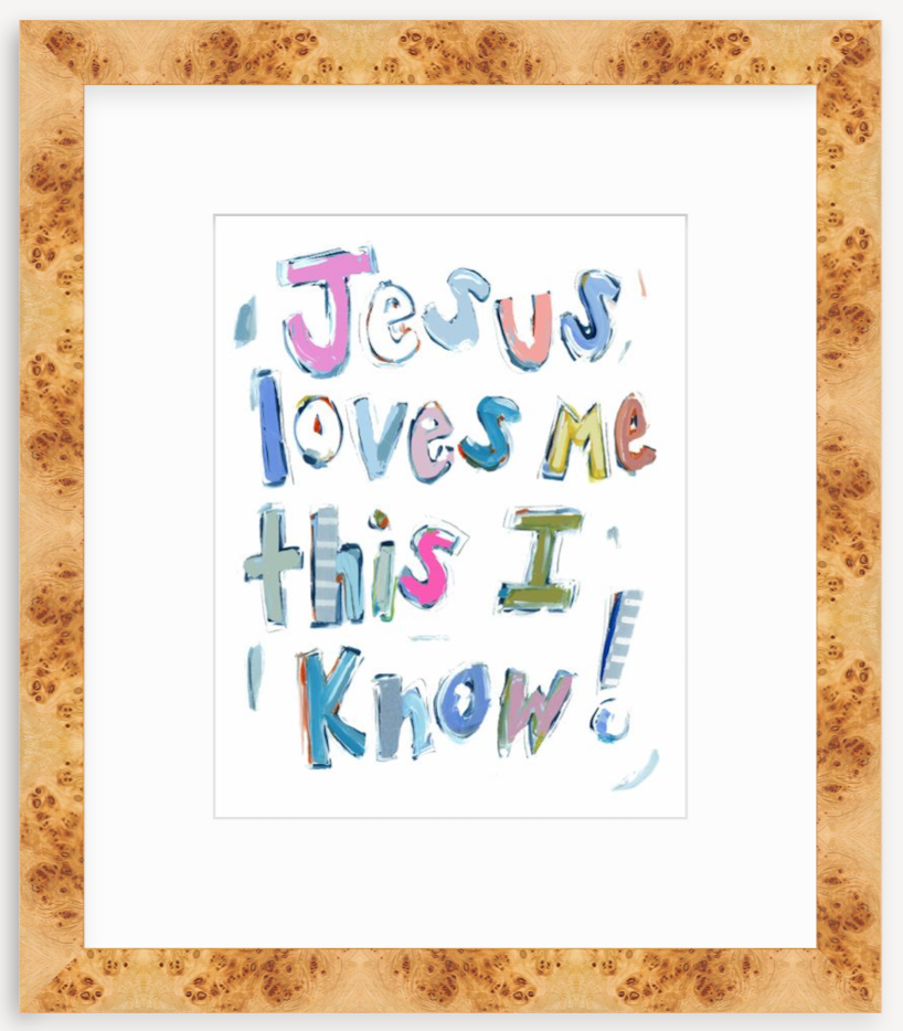 Jesus Loves Me Fine Art Print