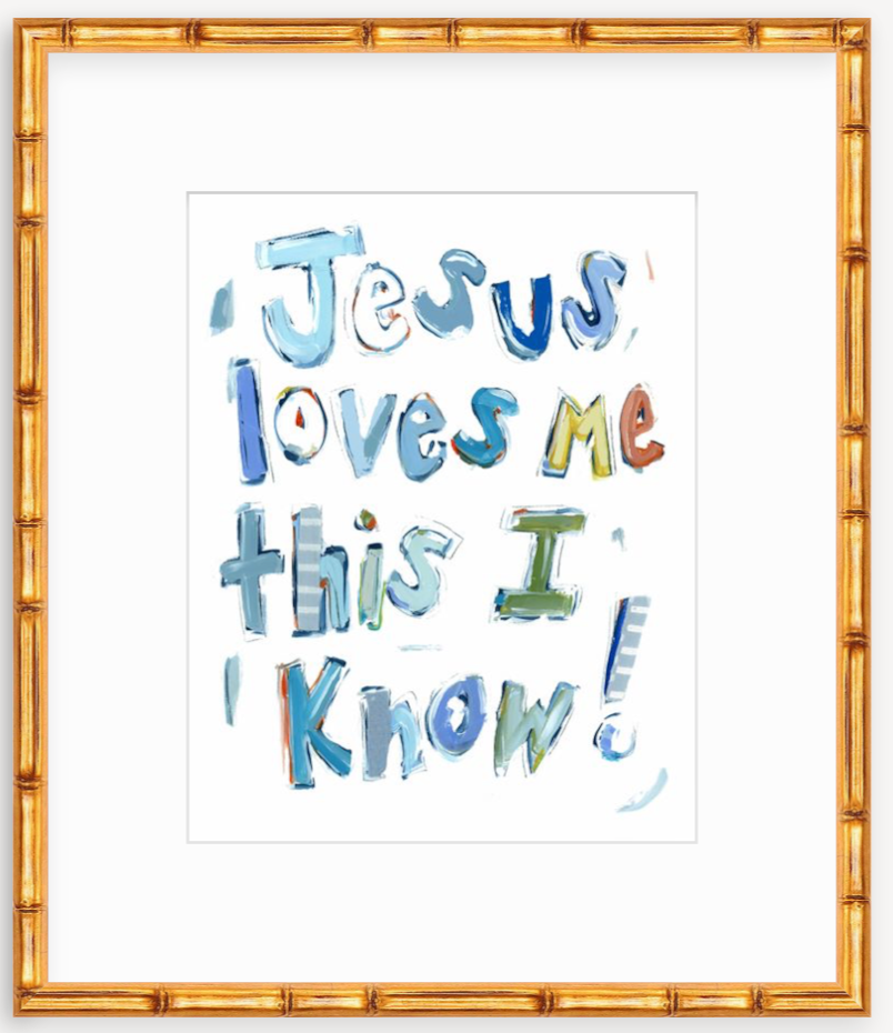Jesus Loves Me Fine Art Print
