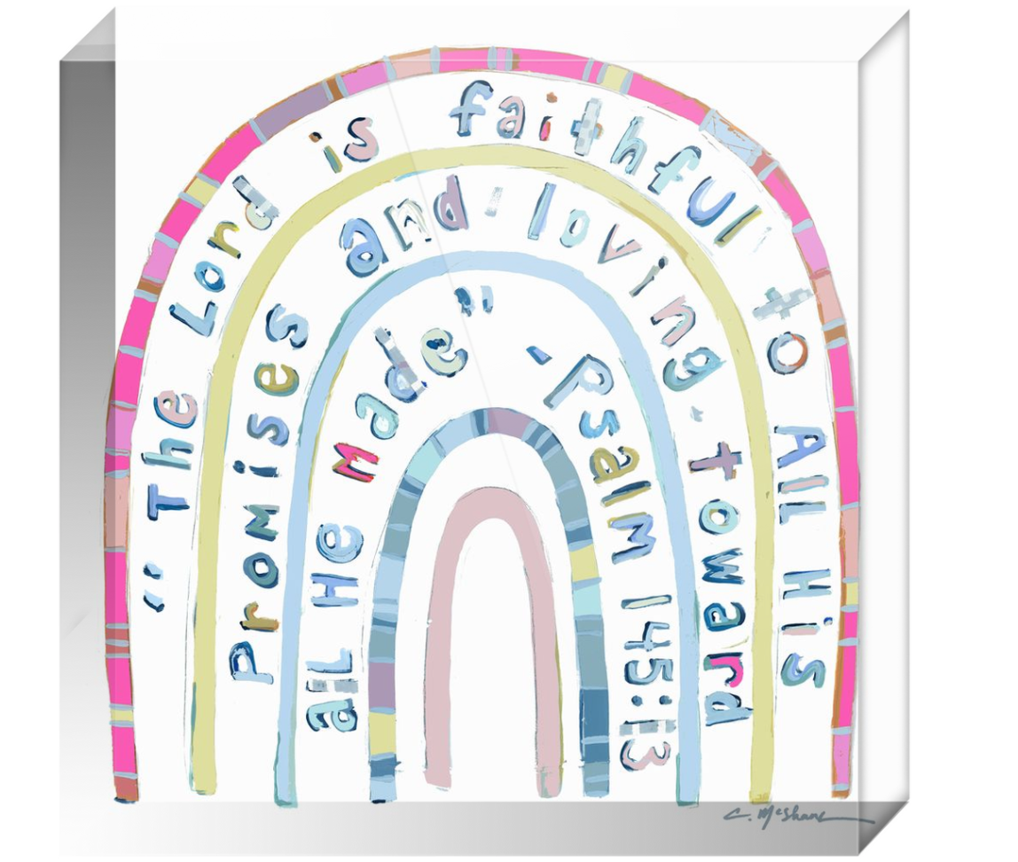 Promise Keeper Bible Verse Acrylic Tabletop Art