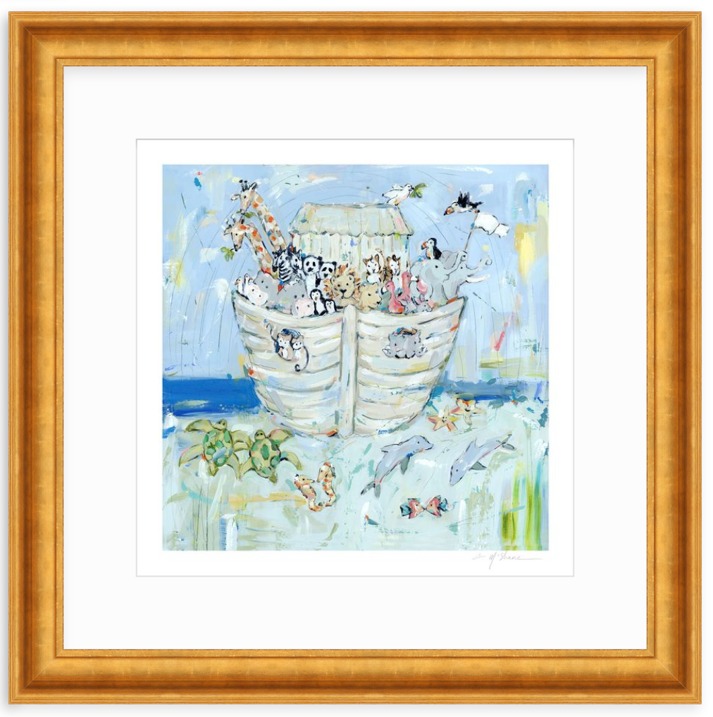 Noah's ark IV Nursery Fine Art Print