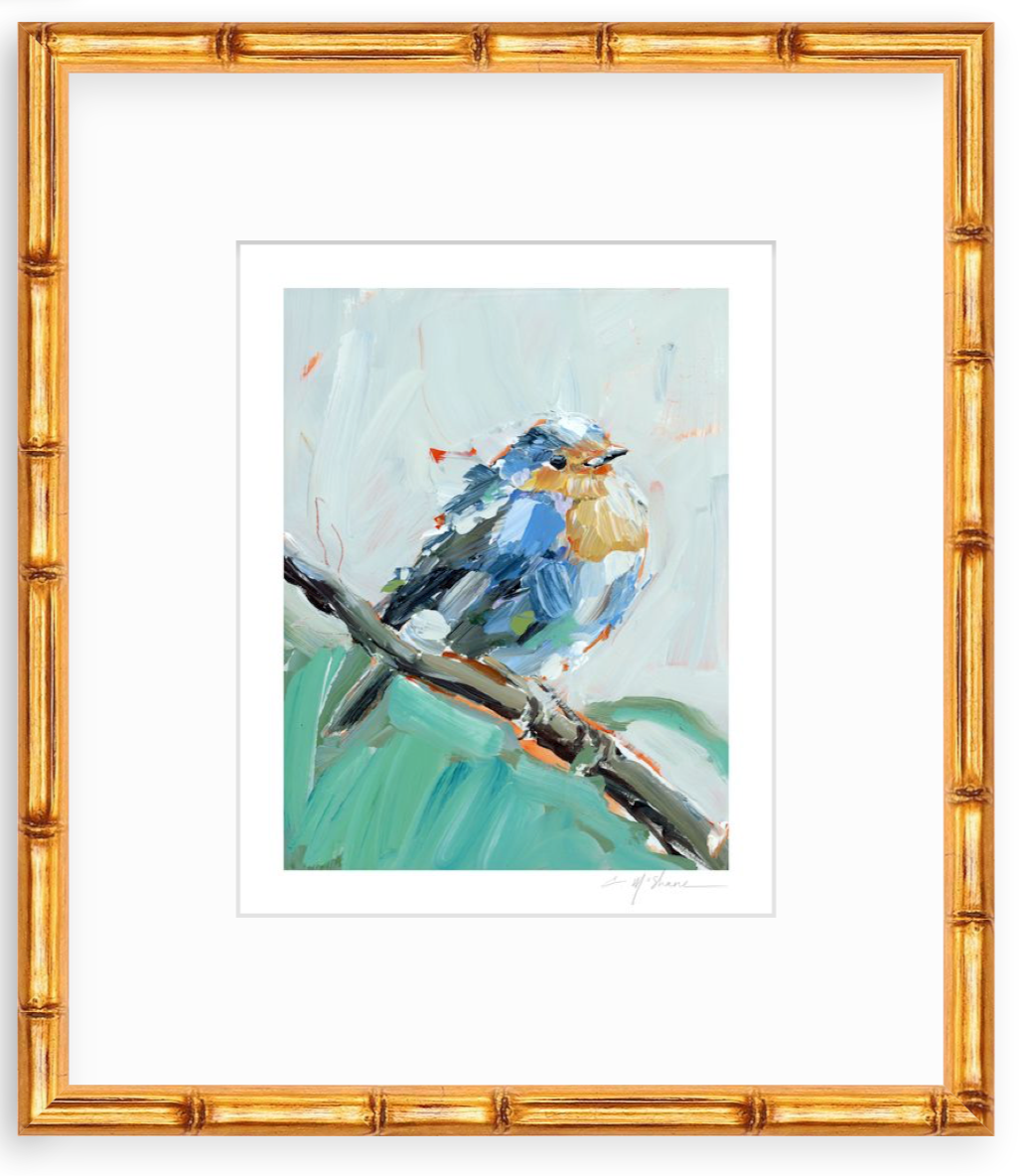 Bluebird of Happiness Fine Art Print
