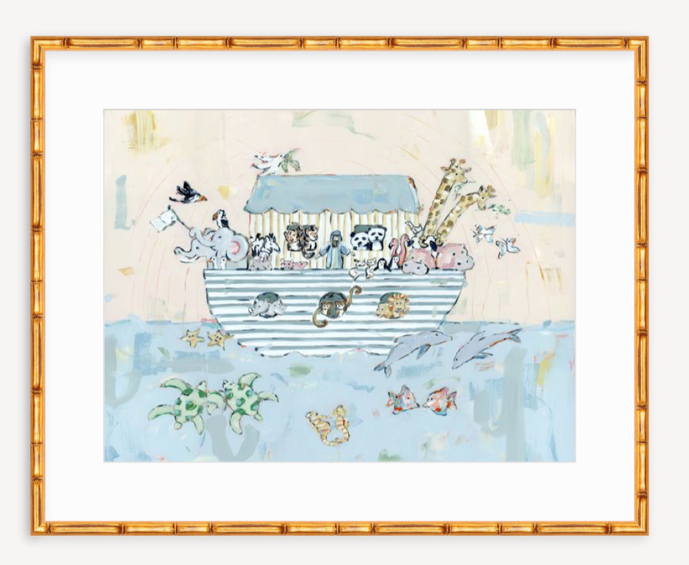 Noah's ark V Nursery Fine Art Print