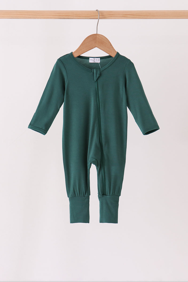 Forest zipper bamboo romper