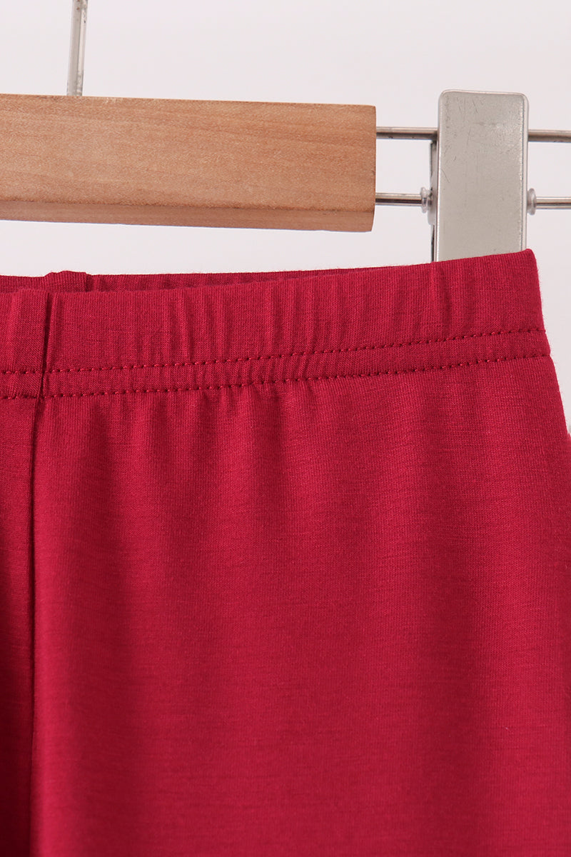 Burgundy bamboo pajama set