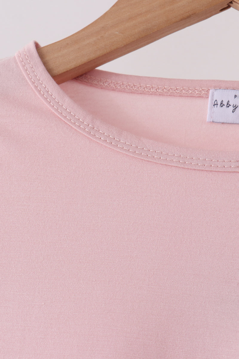 Pink bamboo pajama set