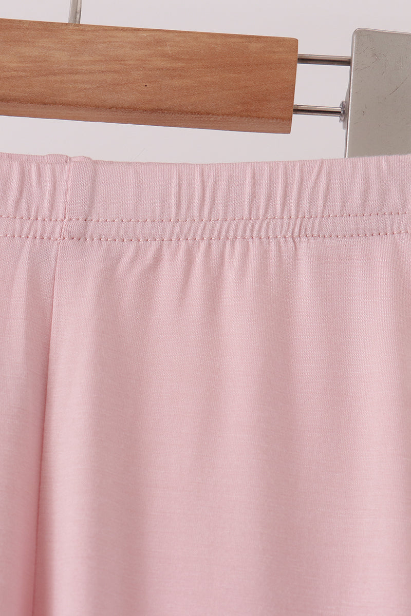 Pink bamboo pajama set