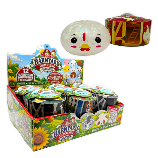 Fun Doh Farm Barnyard Dumpling Squishy Toys – Choose Your Animal