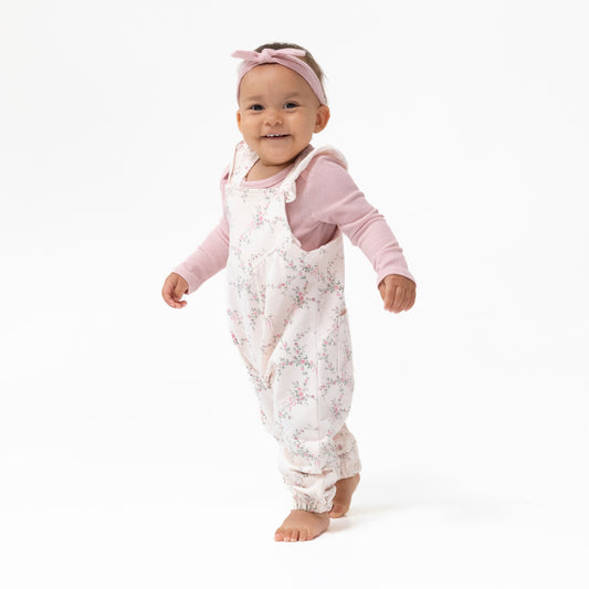 Antoinette Floral - V Overalls with Elastic