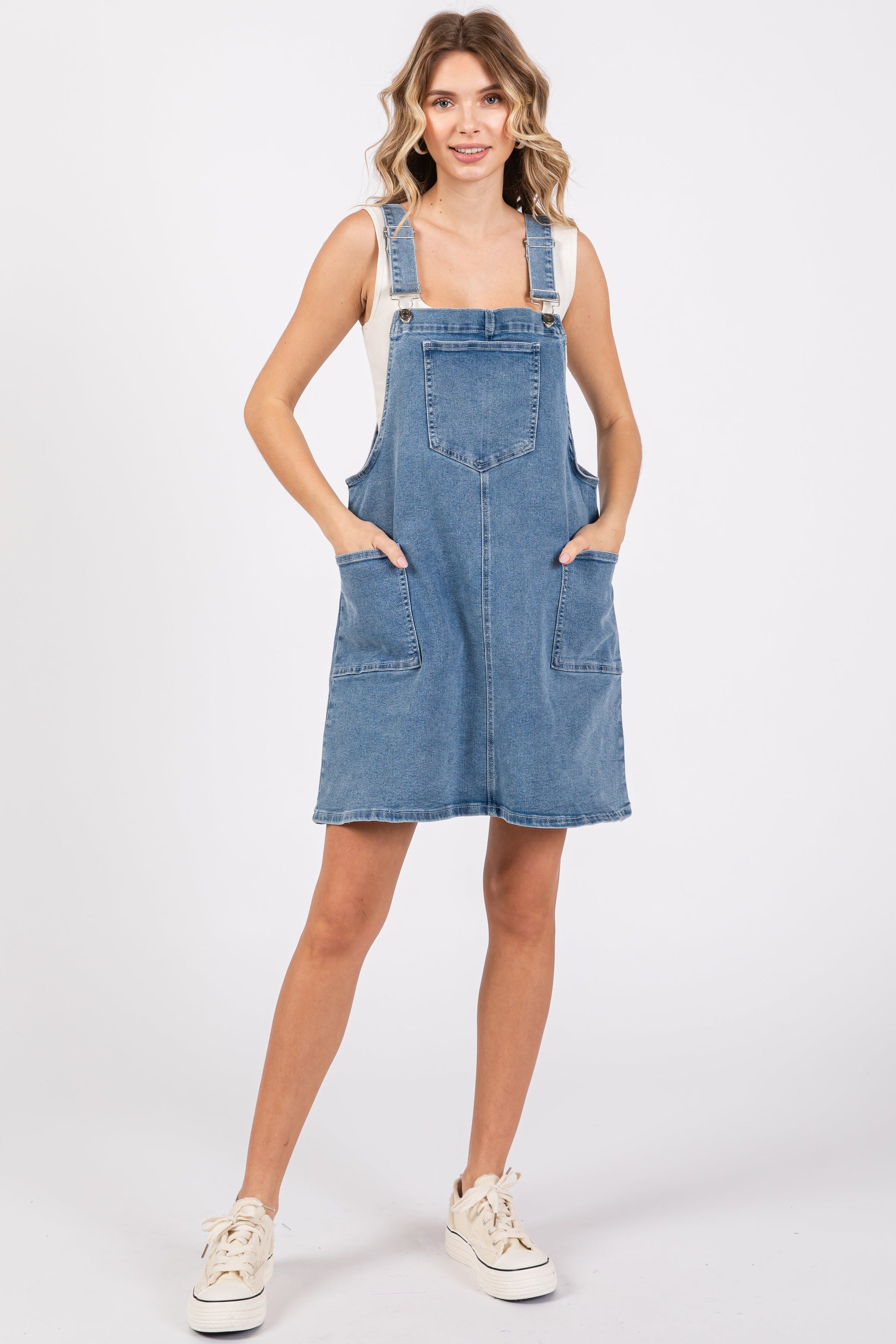 Navy Denim Maternity Overall Dress The Prissy Pelican Navy Denim Maternity Overall Dress The Prissy Pelican
