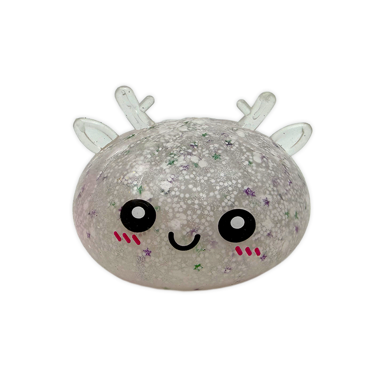 Christmas Mystery Reindeer Glitter Dumpling Squishy Toy