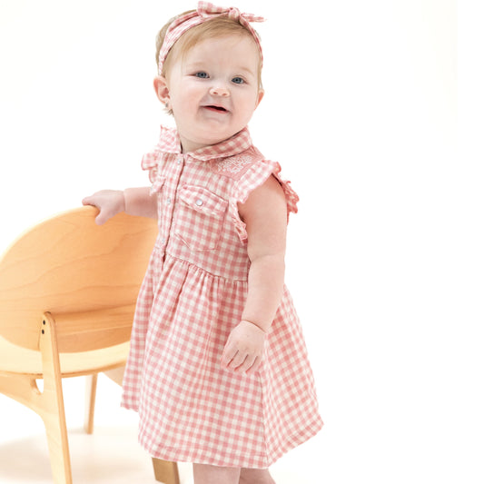 Western Pearl Snap Dress and Bloomer (2T to 4T Dress Only)