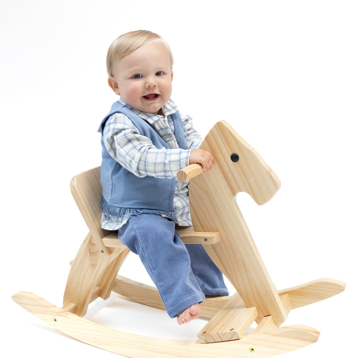 Country Blue - Western Fringe Vest