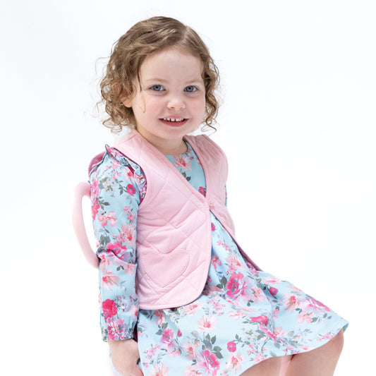 Romance Rose - Quilted Vest with Heart Pocket