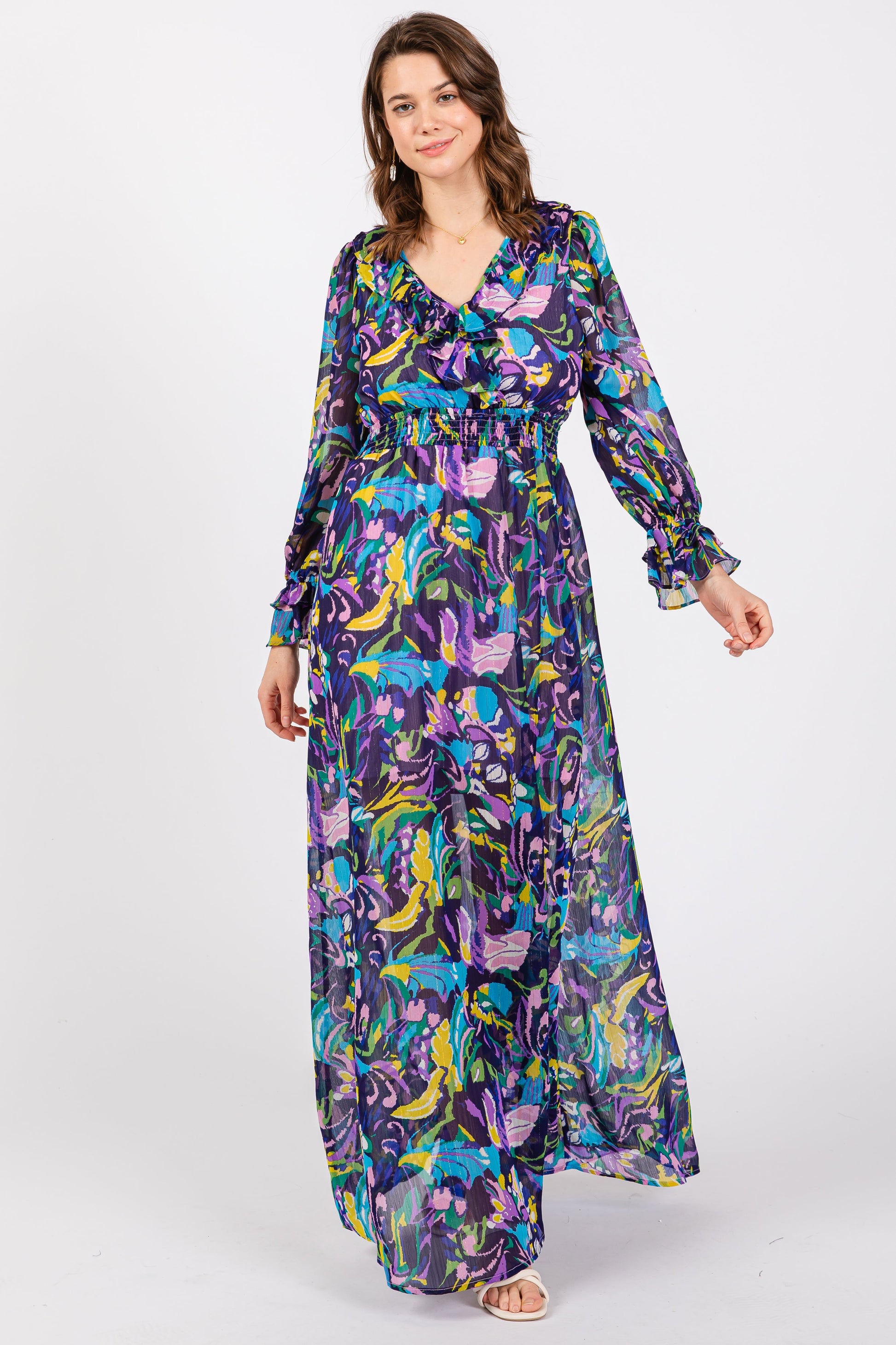 knee length dresses for ladies Fitted Long Formal Applique Overskirt Evening Dress by LaDivine CD7490 – The Dress Outlet