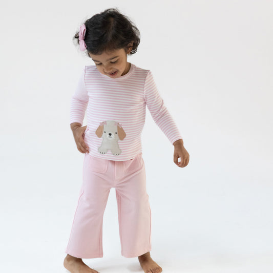 Puppy Stripes - Uni Long Sleeve Shirt