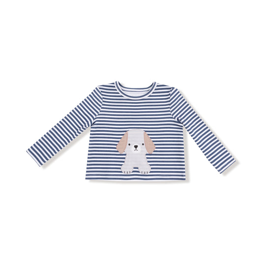 Puppy Stripes - Uni Long Sleeve Shirt