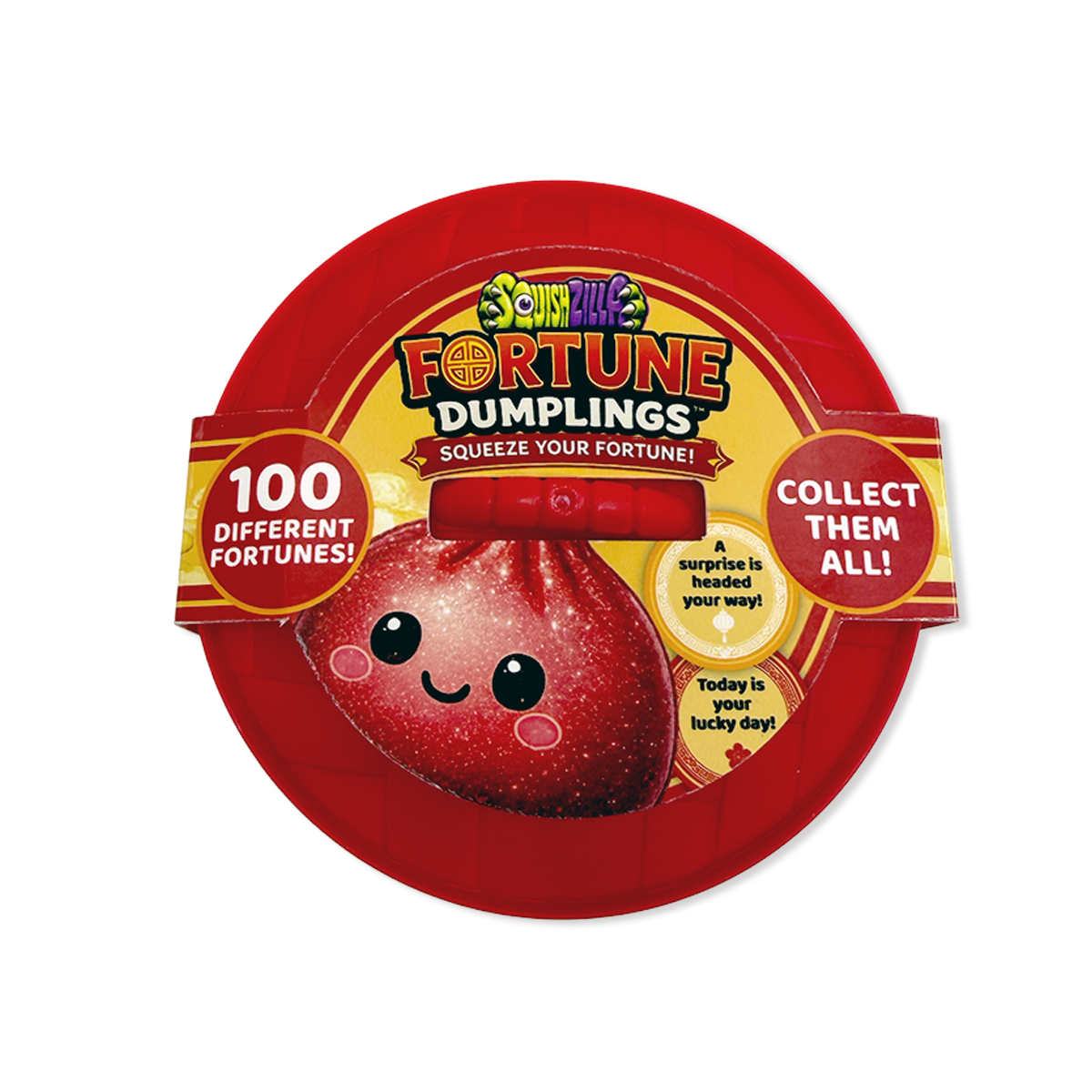SquishZilla Mystery Fortune Dumpling Squishy | Fortune Message Sensory Fidget Toy