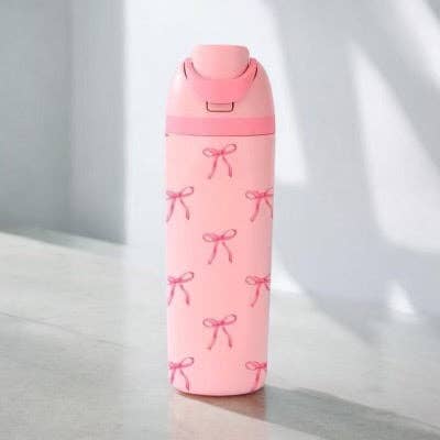 Pink Coquette Bow  20 oz Insulated Tumbler