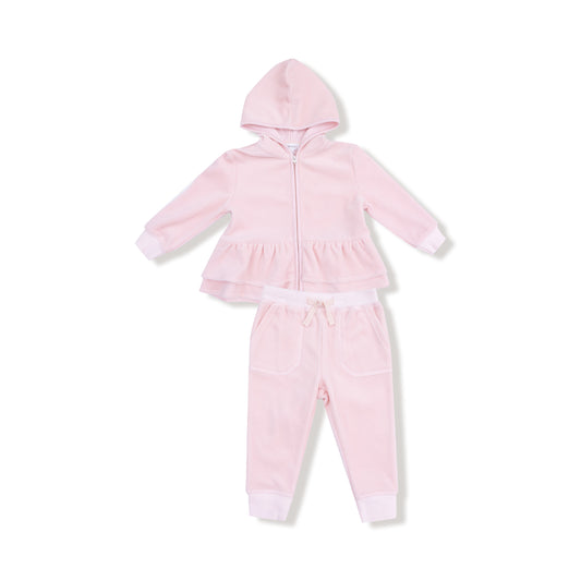 Zip Peplum Hoodie + Jogger