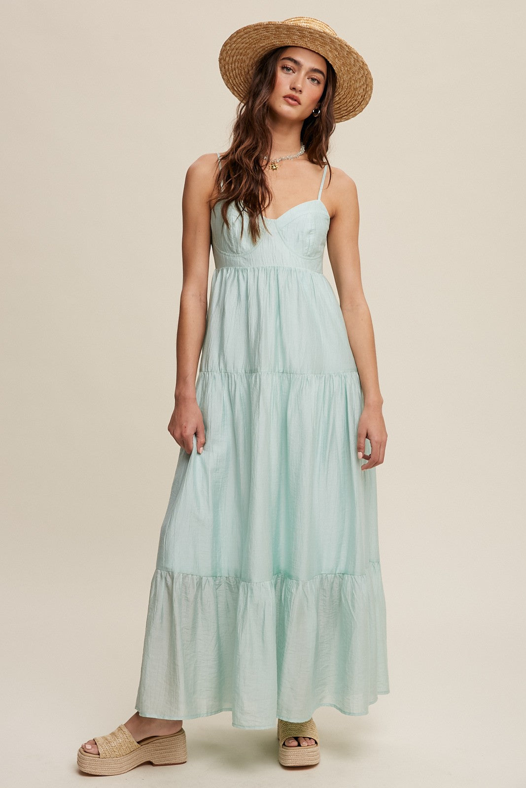 Mint Green Sleeveless Tiered Maternity Maxi Dress The Prissy Pelican Mint Green Sleeveless Tiered Maternity Maxi Dress The Prissy Pelican