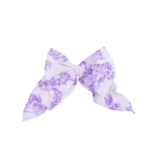 Lilac Floral - Large Bow