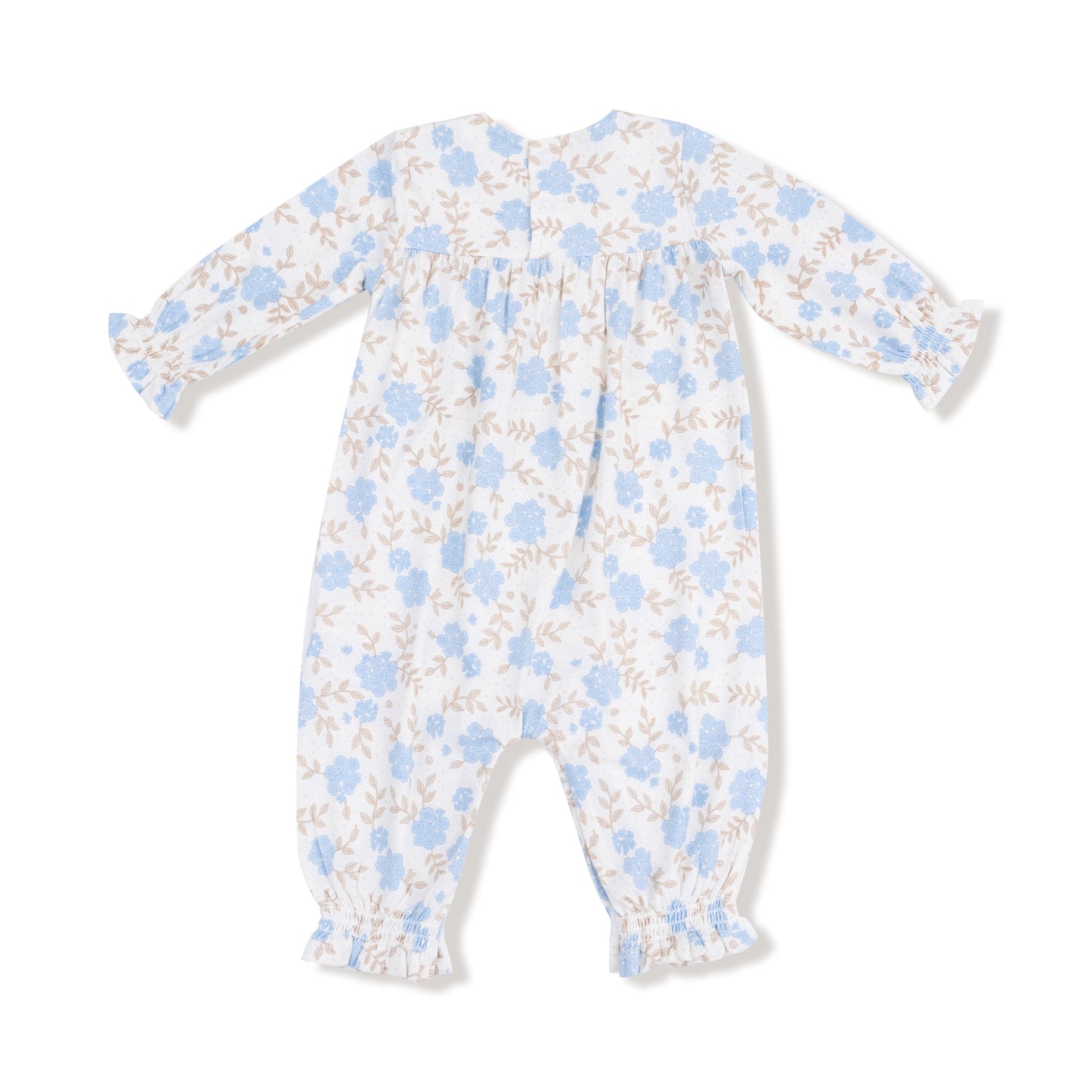 Smocked Long Sleeve Romper