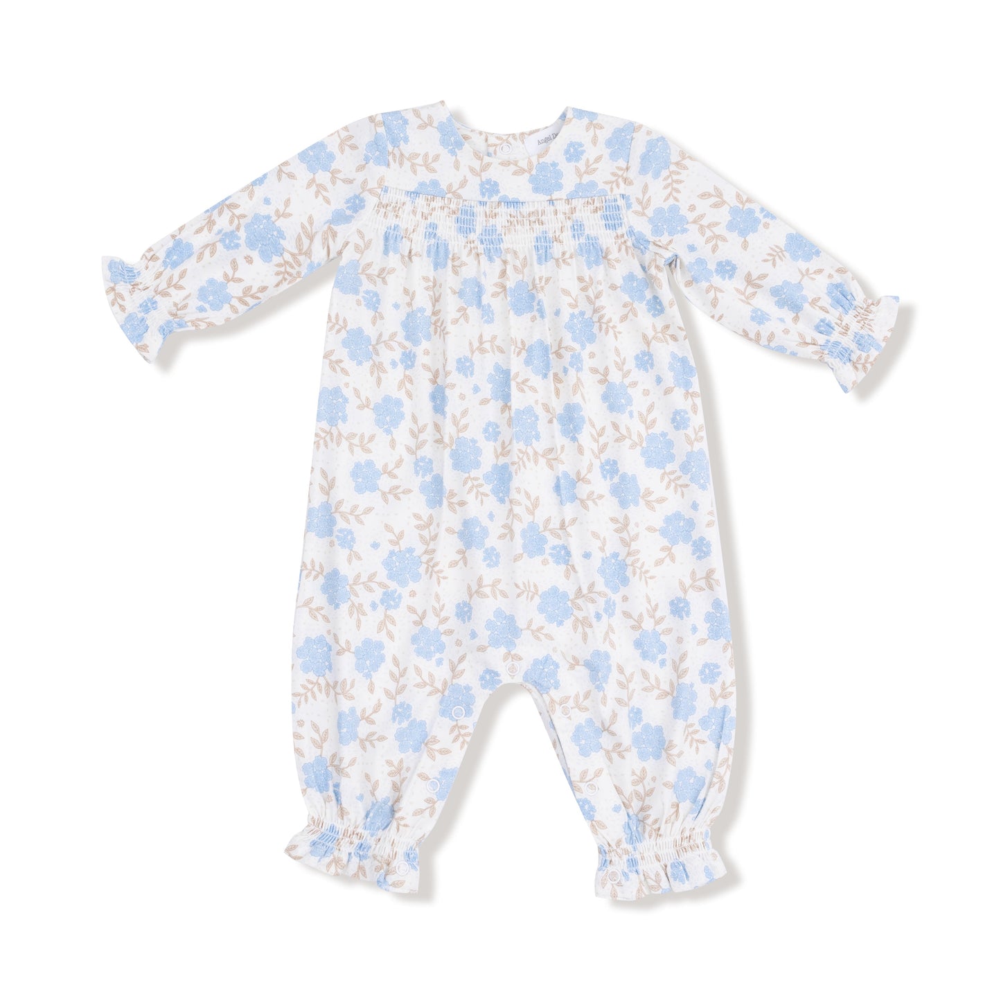 Smocked Long Sleeve Romper