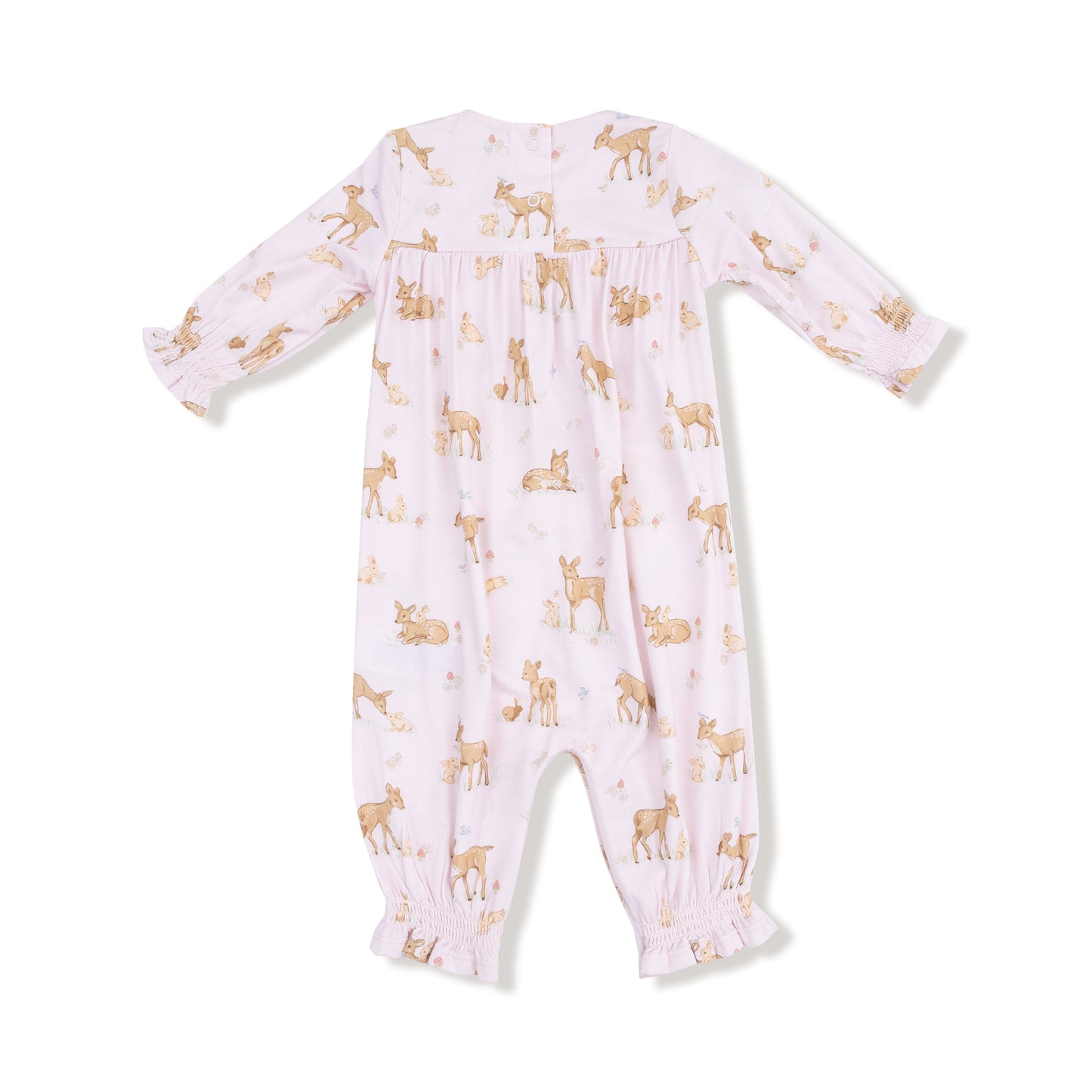 Smocked Long Sleeve Romper