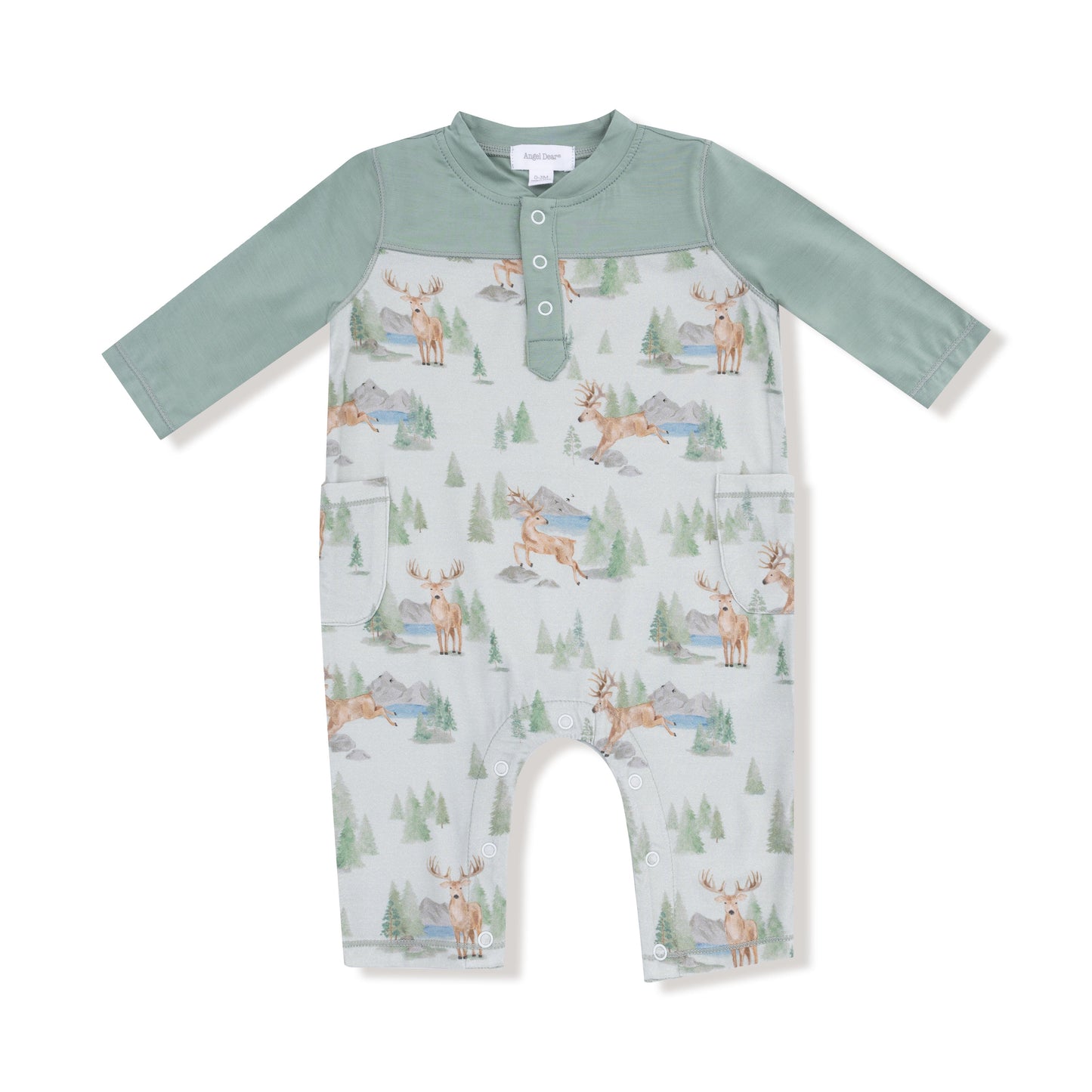 Buck Deer - Romper with Contrast Sleeves