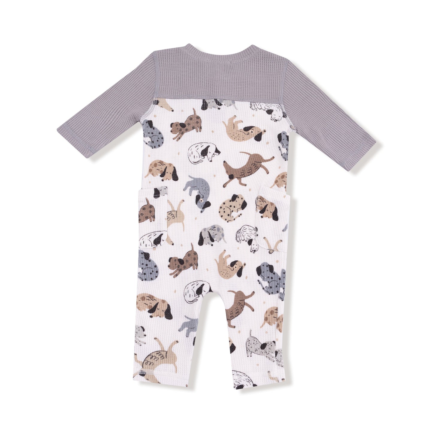 Cozy Pups - Romper with Contrast Sleeves