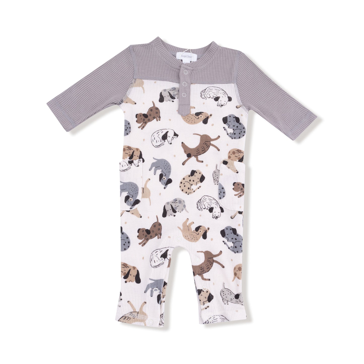Cozy Pups - Romper with Contrast Sleeves