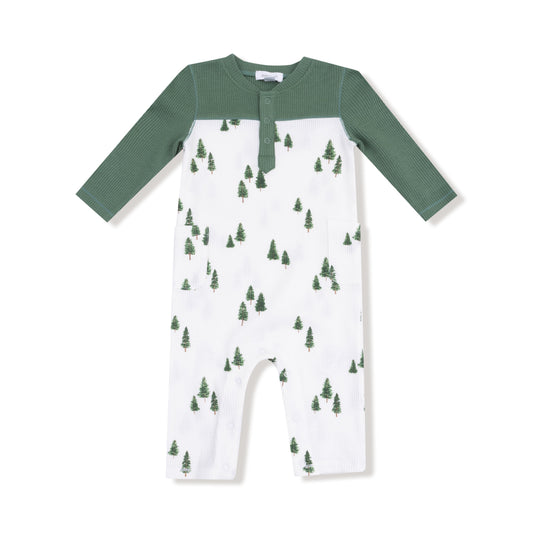 Tiny Forest - Romper with Contrast Sleeves