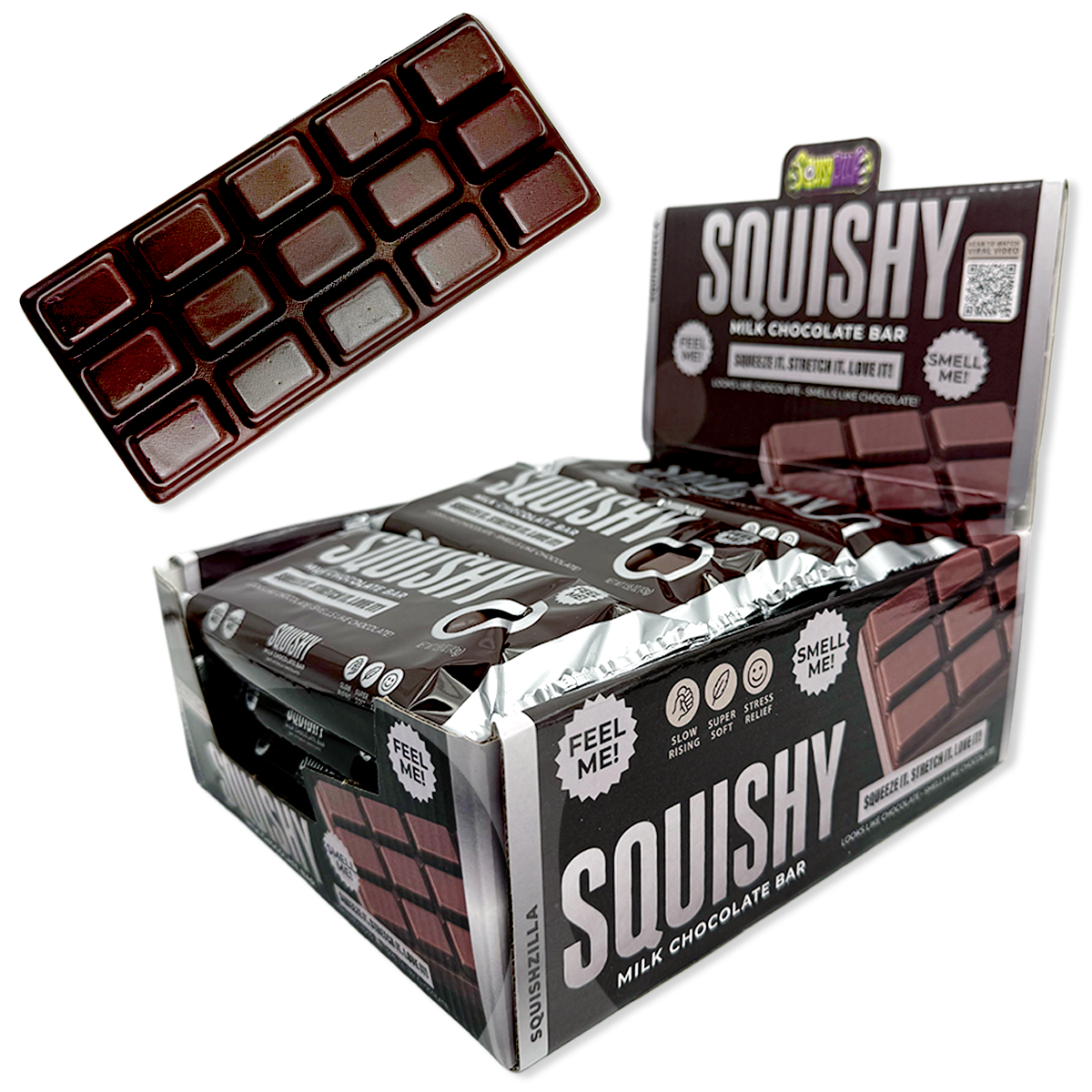 Fun Doh Chocolate Bar Slow Rise Squishy | Chocolate Scented Sensory Toy